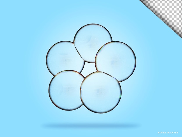 Abstract forma geometrica dispersione futuristica materiale di vetro design 3d rendering
