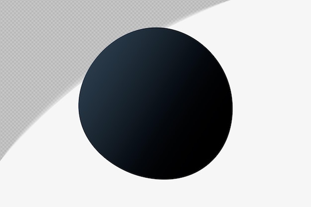 Abstract Forma trasparente Elemento gradiente con Black Midnight Mirage Colore modello psd png design