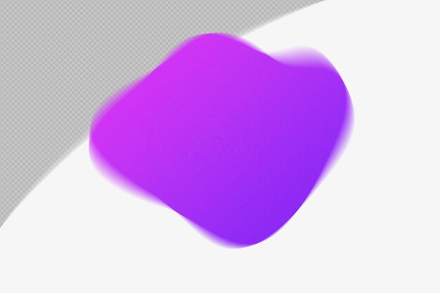 Abstract Forma trasparente Mesh Grainy Blur Gradient Element con modello di colore viola psd png design