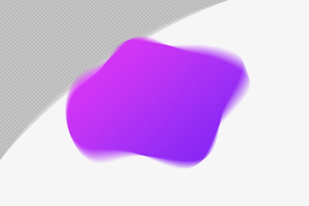 Abstract Forma trasparente Mesh Grainy Blur Gradient Element con modello di colore viola psd png design