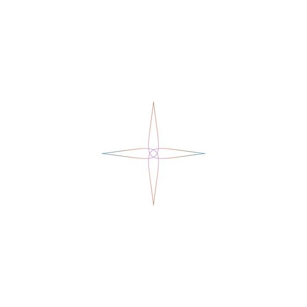 Abstract Geometric Cross Pattern (modello di croce geometrica astratta)