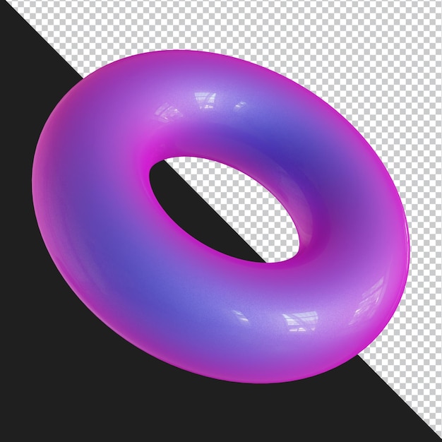 Abstract geometric shape futuristic gradient material design 3d rendering