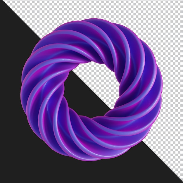 Abstract geometric shape futuristic gradient material design 3d rendering