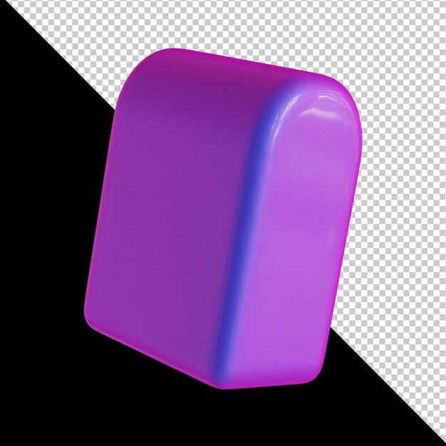 Abstract geometric shape futuristic gradient material design 3d rendering