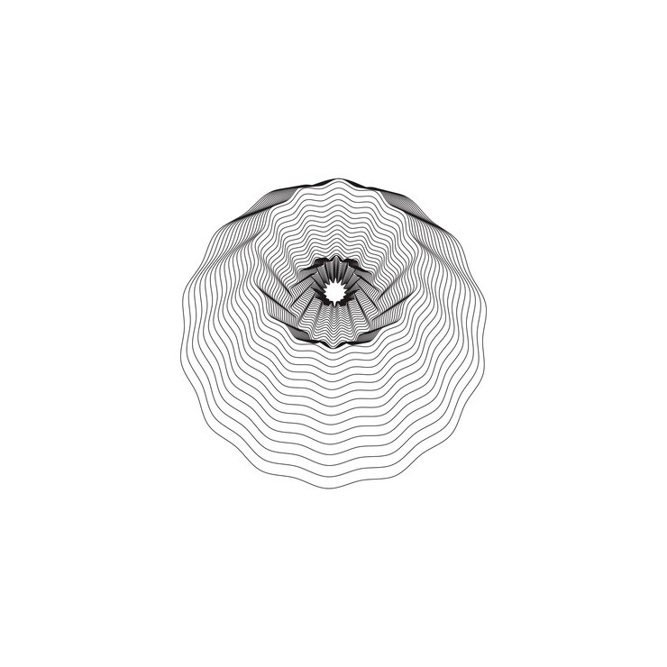 PSD abstract geometric wave pattern