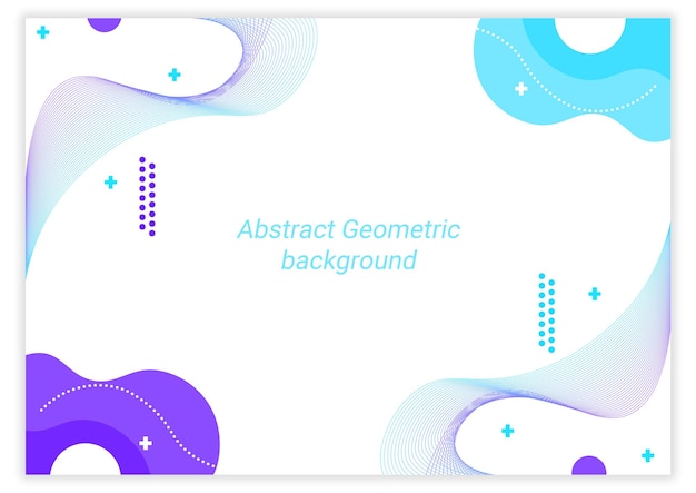 Abstract geometric white background