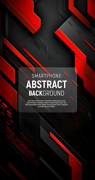 PSD abstract glowing red and dark grey geometric shape modern mobile gaming wallpaper background (página de fundo de jogos móveis modernos)