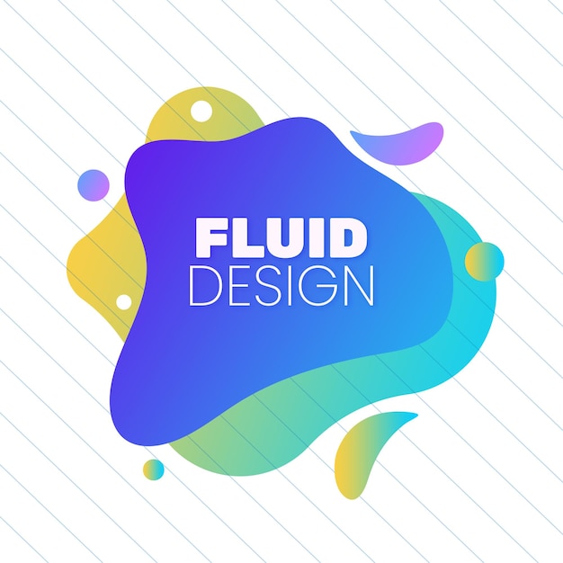 Abstract Gradientflüssigkeit formt Banner