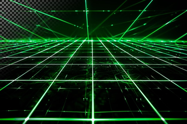 Abstract Grünes Lasergitter