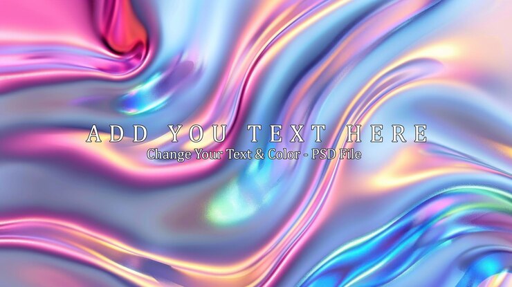 PSD abstract holographic swirls
