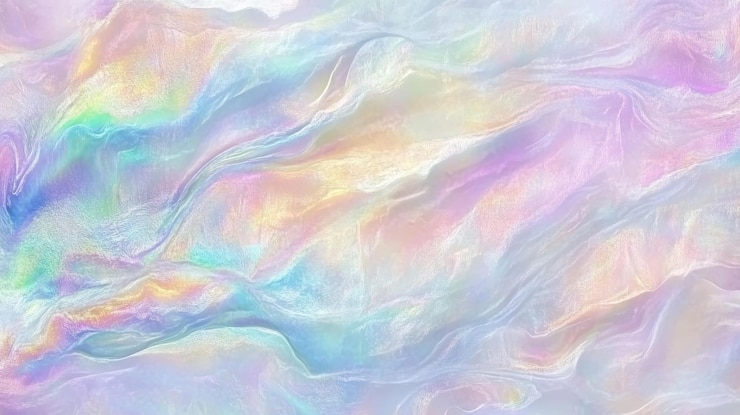 PSD abstract iridescent pastel swirls