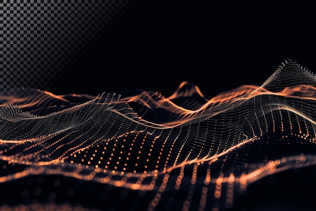 Abstract laranja onda fundo