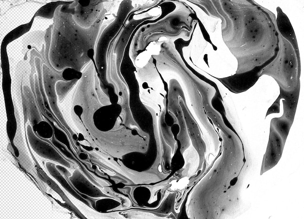 PSD abstract liquid black acrylic art marble texture png