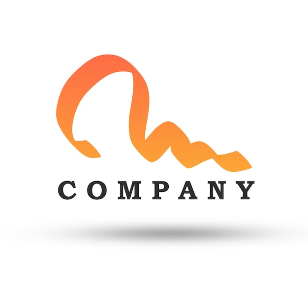 Abstract Logo der Firma Orange Wave