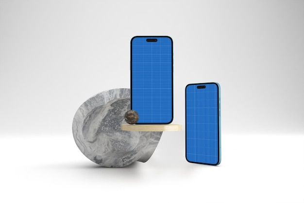 Abstract Mockup del telefono 16