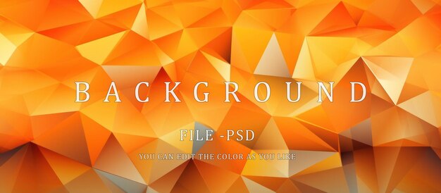 PSD abstract orange polygonal mosaik hintergrund