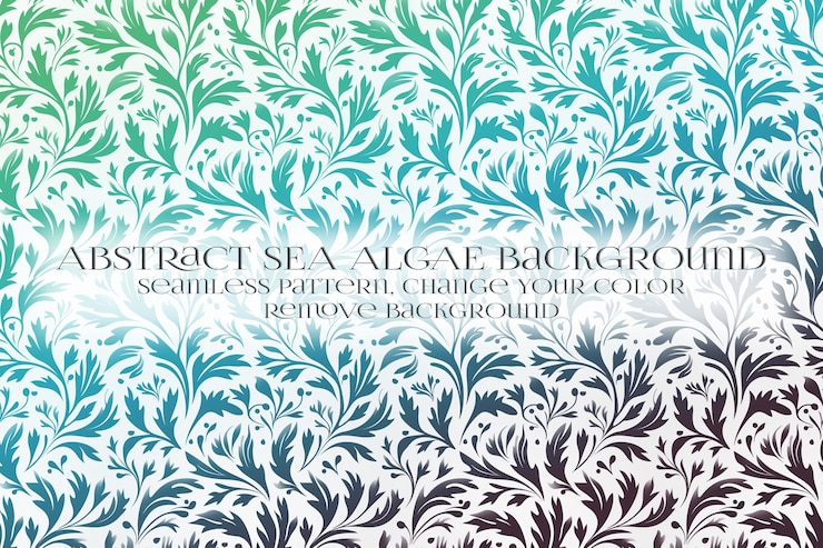 PSD abstract padrão de algas marinhas na remoção da textura de fundo