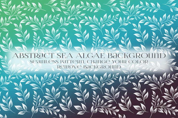 PSD abstract padrão de algas marinhas na remoção da textura de fundo
