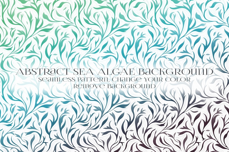 PSD abstract padrão de algas marinhas na remoção da textura de fundo