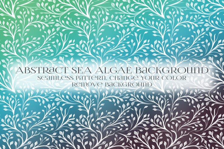 PSD abstract padrão de algas marinhas na remoção da textura de fundo