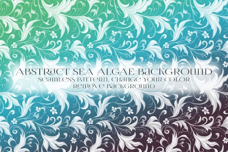 PSD abstract padrão de algas marinhas na remoção da textura de fundo