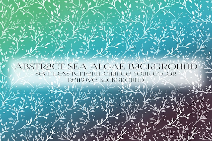 PSD abstract padrão de algas marinhas na remoção da textura de fundo