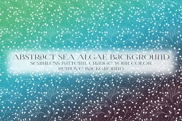 PSD abstract padrão de algas marinhas na remoção da textura de fundo