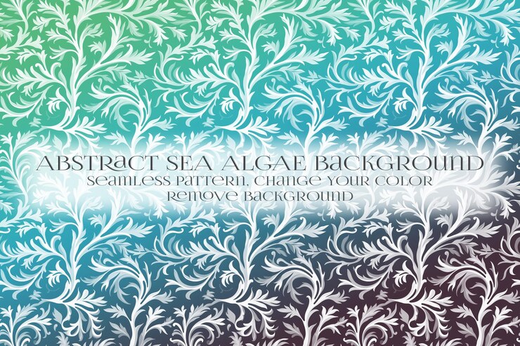 PSD abstract padrão de algas marinhas na remoção da textura de fundo