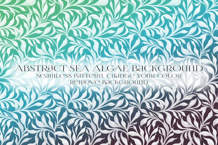 PSD abstract padrão de algas marinhas na remoção da textura de fundo