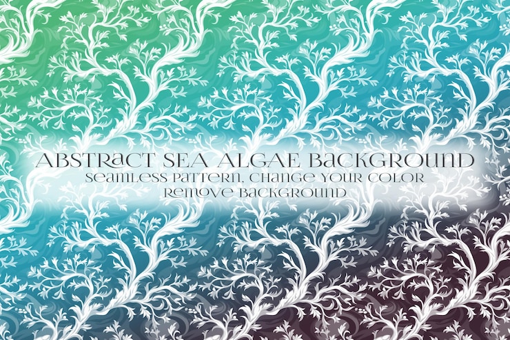 PSD abstract padrão de algas marinhas na remoção da textura de fundo