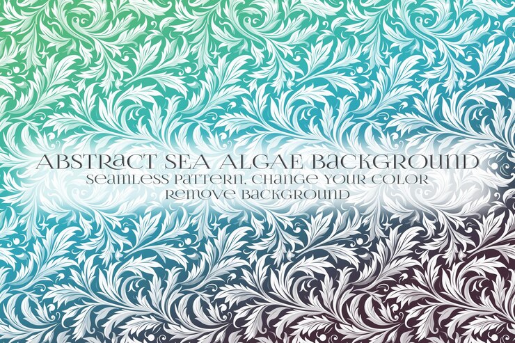 PSD abstract padrão de algas marinhas na remoção da textura de fundo
