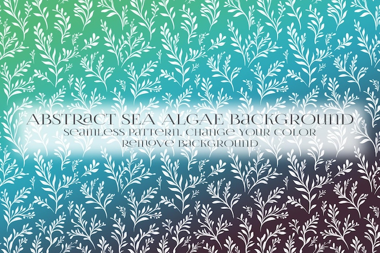 PSD abstract padrão de algas marinhas na remoção da textura de fundo