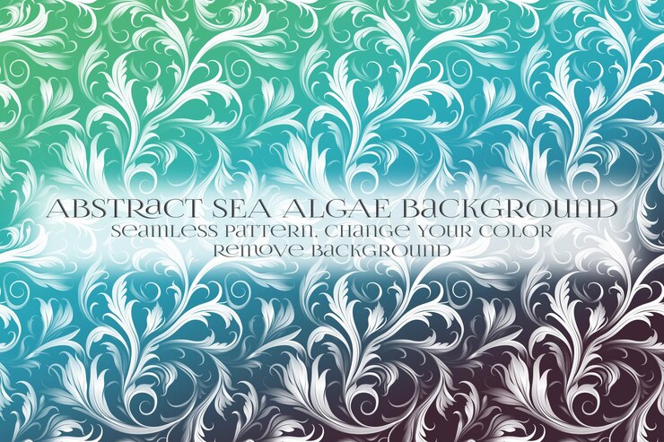 PSD abstract padrão de algas marinhas na remoção da textura de fundo