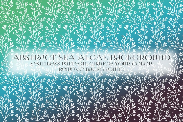 PSD abstract padrão de algas marinhas na remoção da textura de fundo