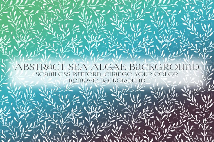 PSD abstract padrão de algas marinhas na remoção da textura de fundo