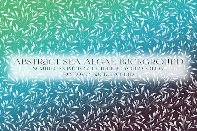 PSD abstract padrão de algas marinhas na remoção da textura de fundo