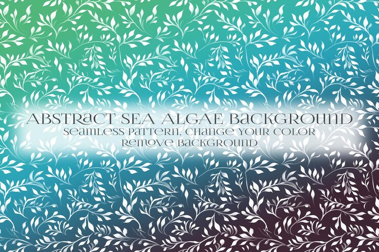 PSD abstract padrão de algas marinhas na remoção da textura de fundo