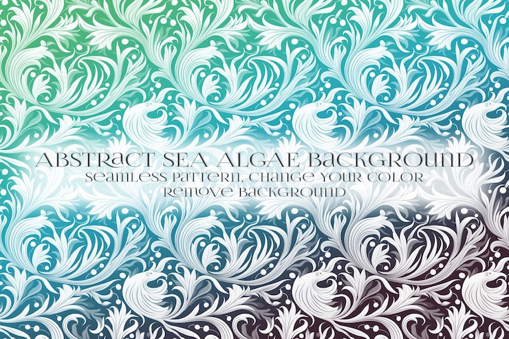 PSD abstract padrão de algas marinhas na remoção da textura de fundo