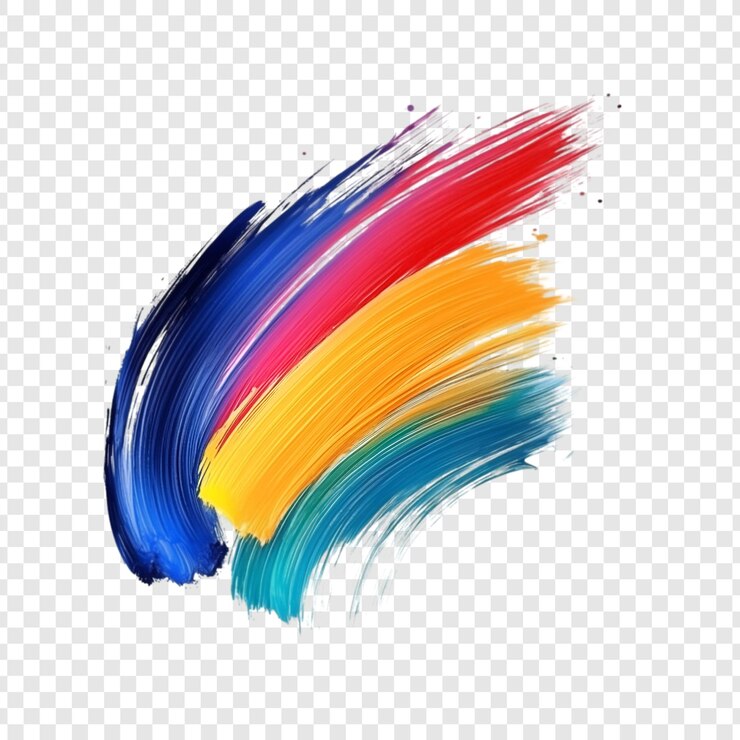 PSD abstract paint brush stroke design