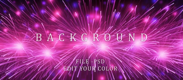 PSD abstract pink fireworks background