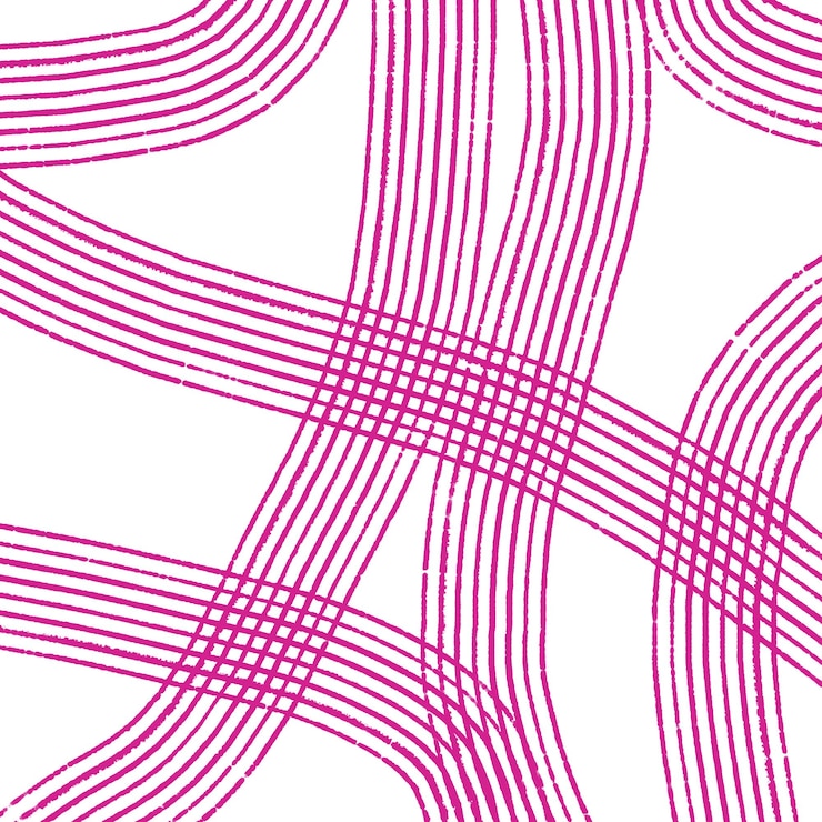 PSD abstract pink lines on white space