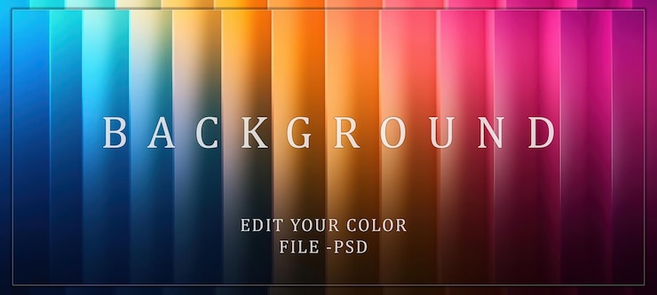 PSD abstract rainbow stripes background