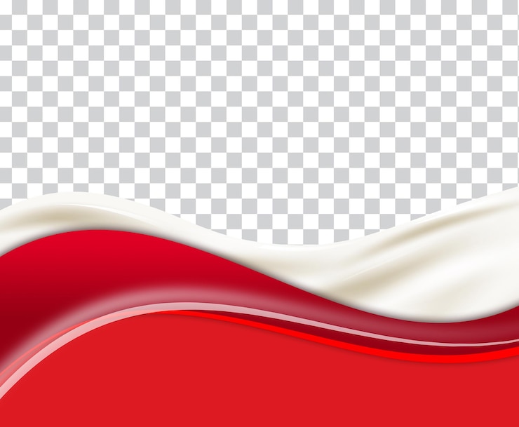 PSD abstract red and white wave background