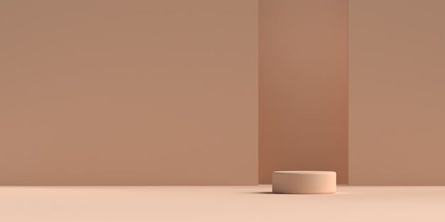 abstract scene geometry shape podium rendering