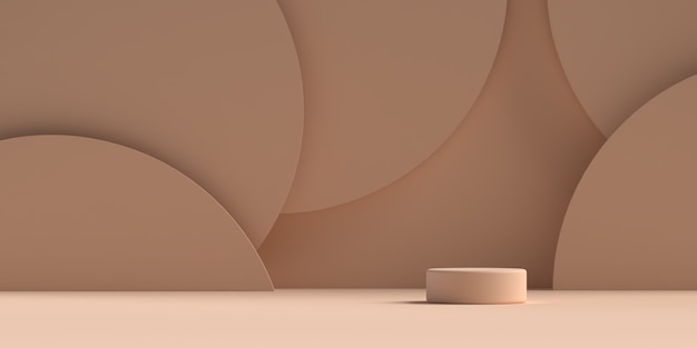 abstract scene geometry shape podium rendering