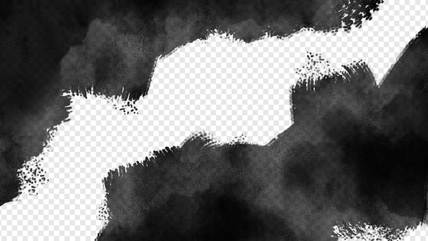 Abstract Schwarzer Pinselstrich-Hintergrund