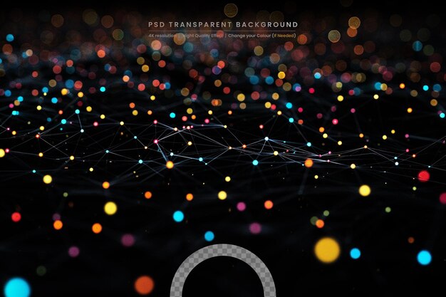 Abstract science background Molecules technology with polygonal shapes connecting dots and lines