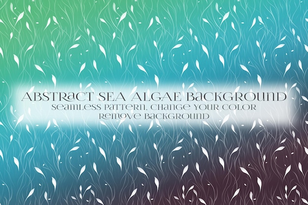 abstract sea algae pattern on remove background texture