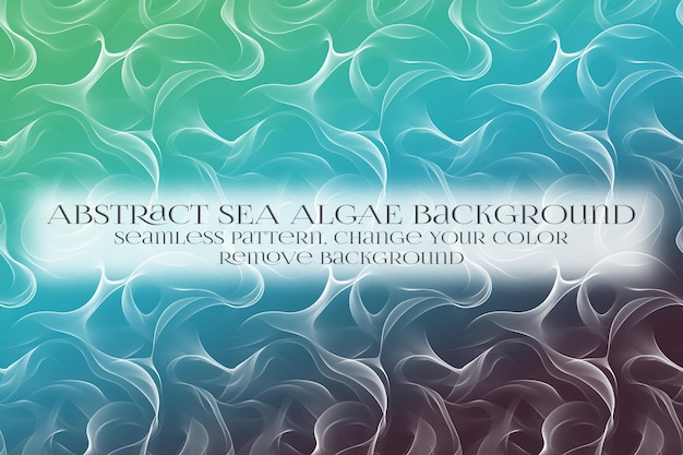 abstract sea algae pattern on remove background texture