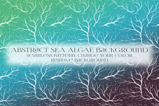 abstract sea algae pattern on remove background texture